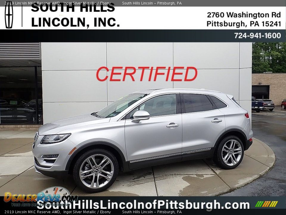 2019 Lincoln MKC Reserve AWD Ingot Silver Metallic / Ebony Photo #1