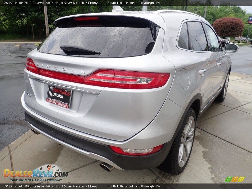 2019 Lincoln MKC Reserve AWD Ingot Silver Metallic / Ebony Photo #6