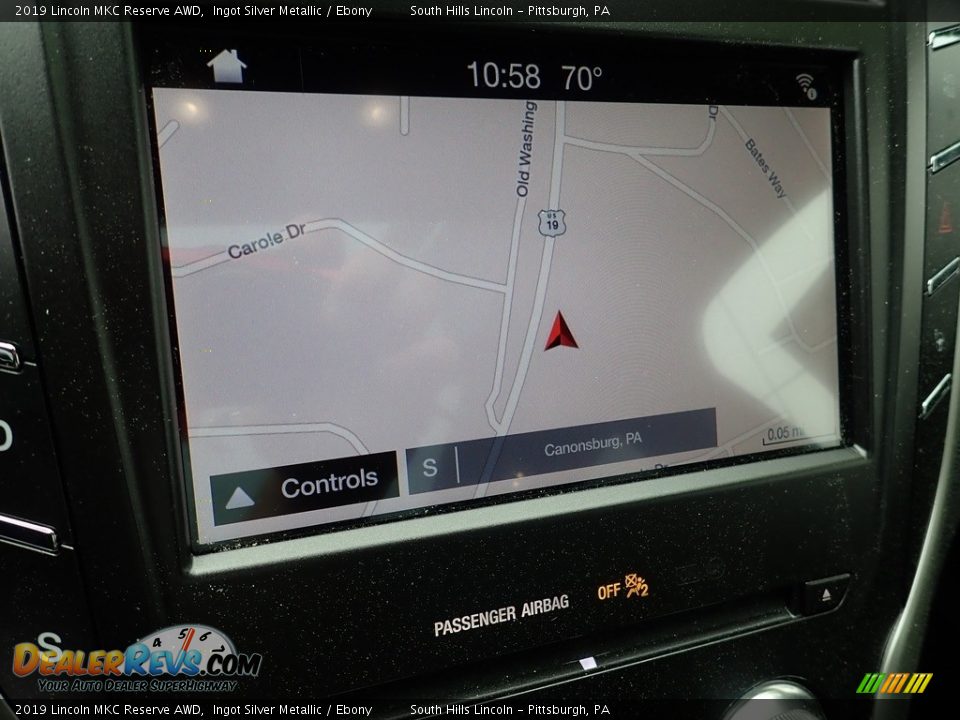 2019 Lincoln MKC Reserve AWD Ingot Silver Metallic / Ebony Photo #21