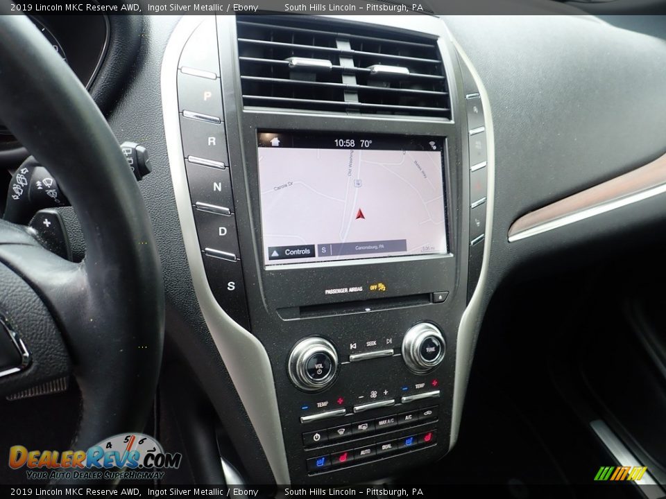 2019 Lincoln MKC Reserve AWD Ingot Silver Metallic / Ebony Photo #22