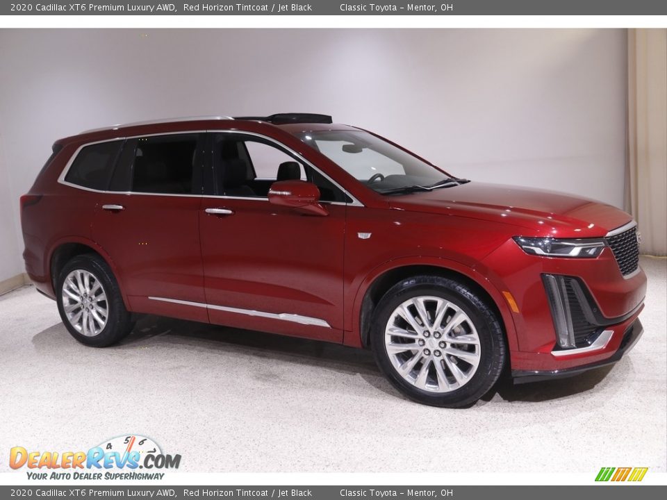 2020 Cadillac XT6 Premium Luxury AWD Red Horizon Tintcoat / Jet Black Photo #1