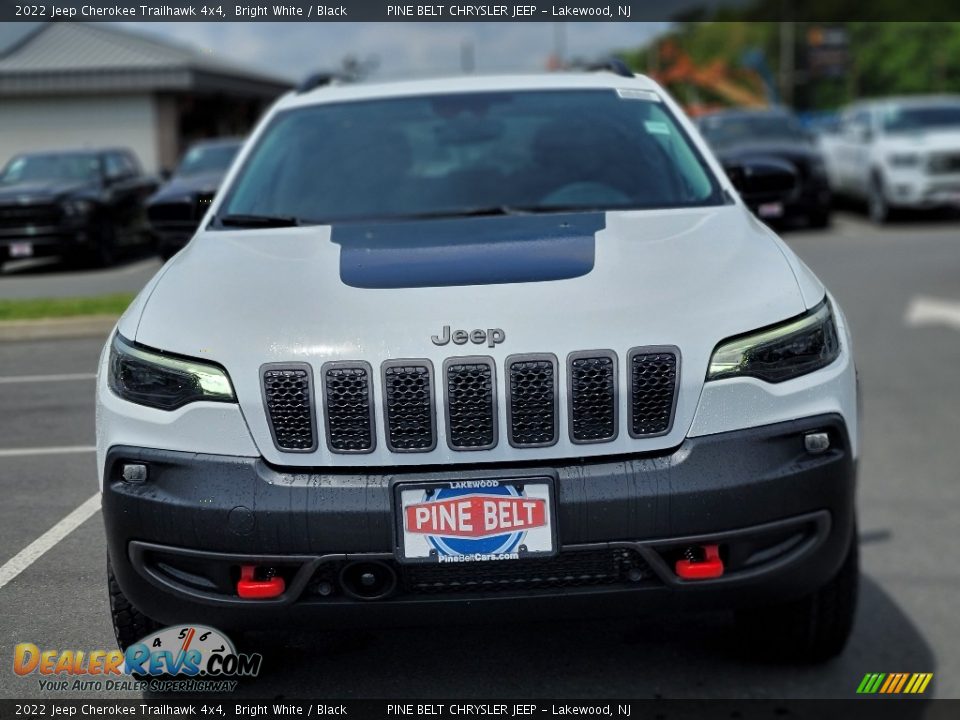 2022 Jeep Cherokee Trailhawk 4x4 Bright White / Black Photo #2