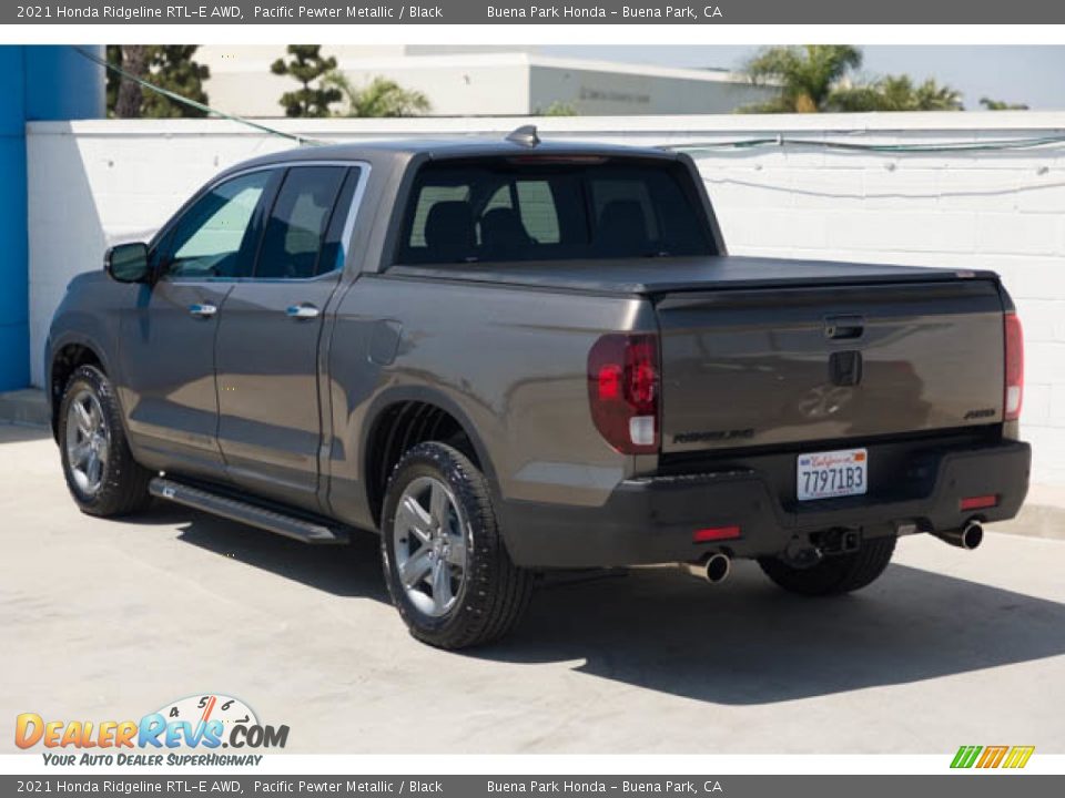 2021 Honda Ridgeline RTL-E AWD Pacific Pewter Metallic / Black Photo #2