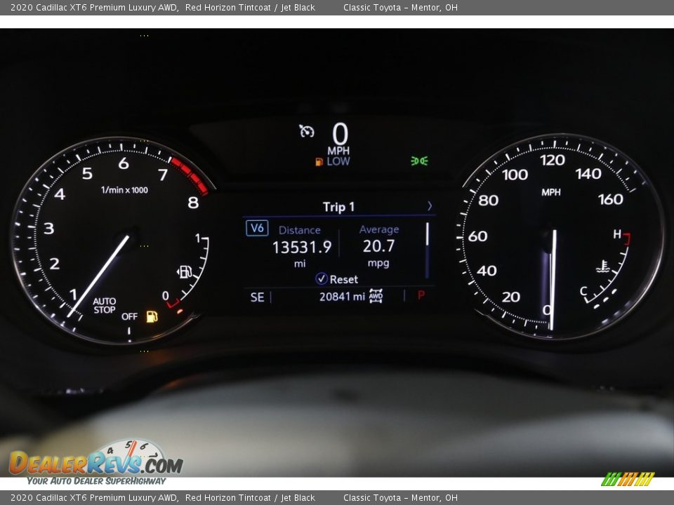 2020 Cadillac XT6 Premium Luxury AWD Red Horizon Tintcoat / Jet Black Photo #8