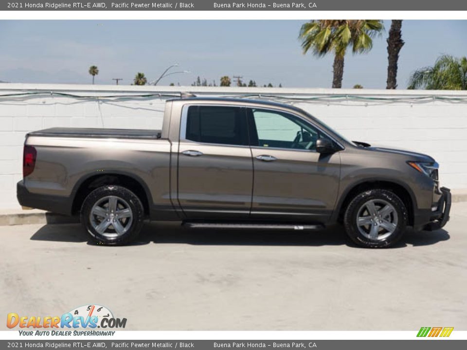 2021 Honda Ridgeline RTL-E AWD Pacific Pewter Metallic / Black Photo #14