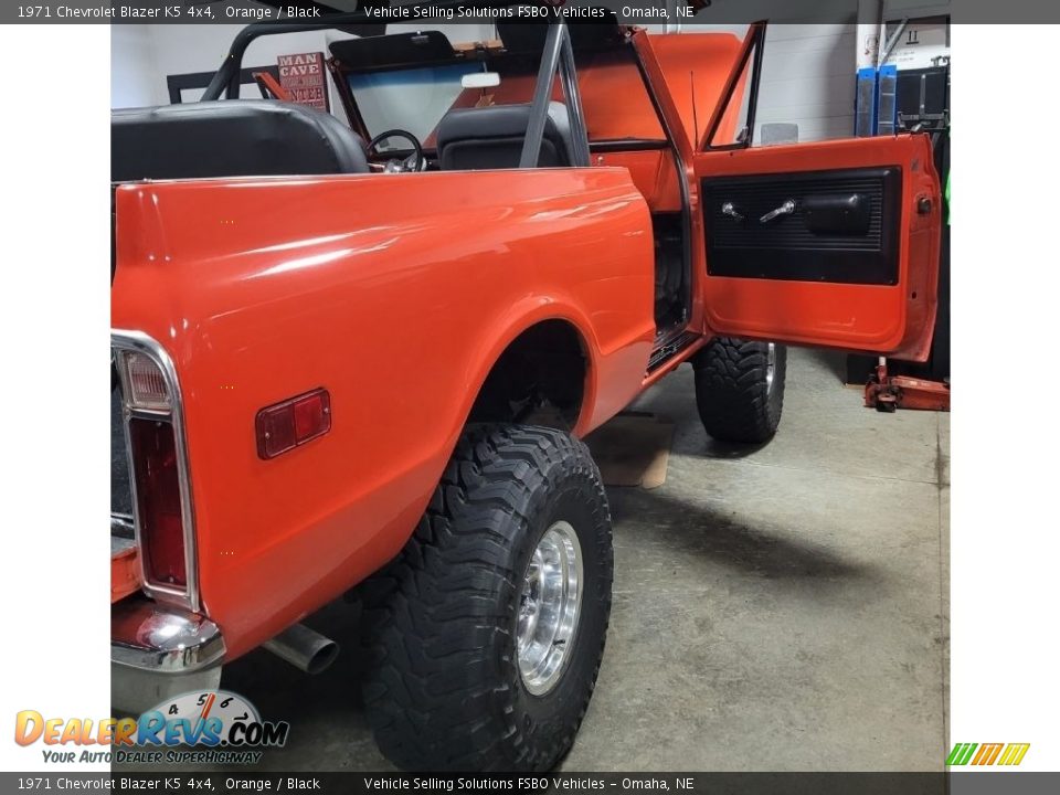 1971 Chevrolet Blazer K5 4x4 Orange / Black Photo #15