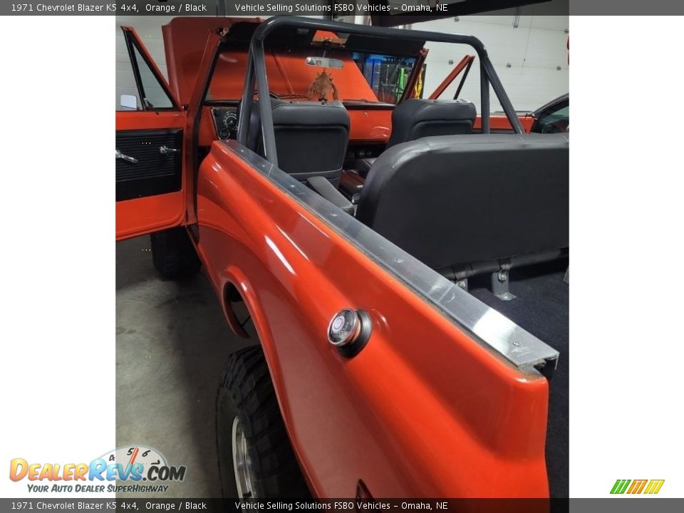 1971 Chevrolet Blazer K5 4x4 Orange / Black Photo #19