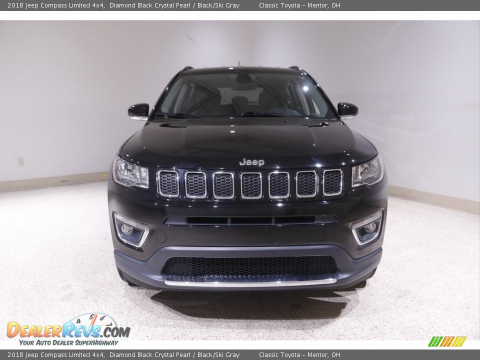 2018 Jeep Compass Limited 4x4 Diamond Black Crystal Pearl / Black/Ski Gray Photo #2