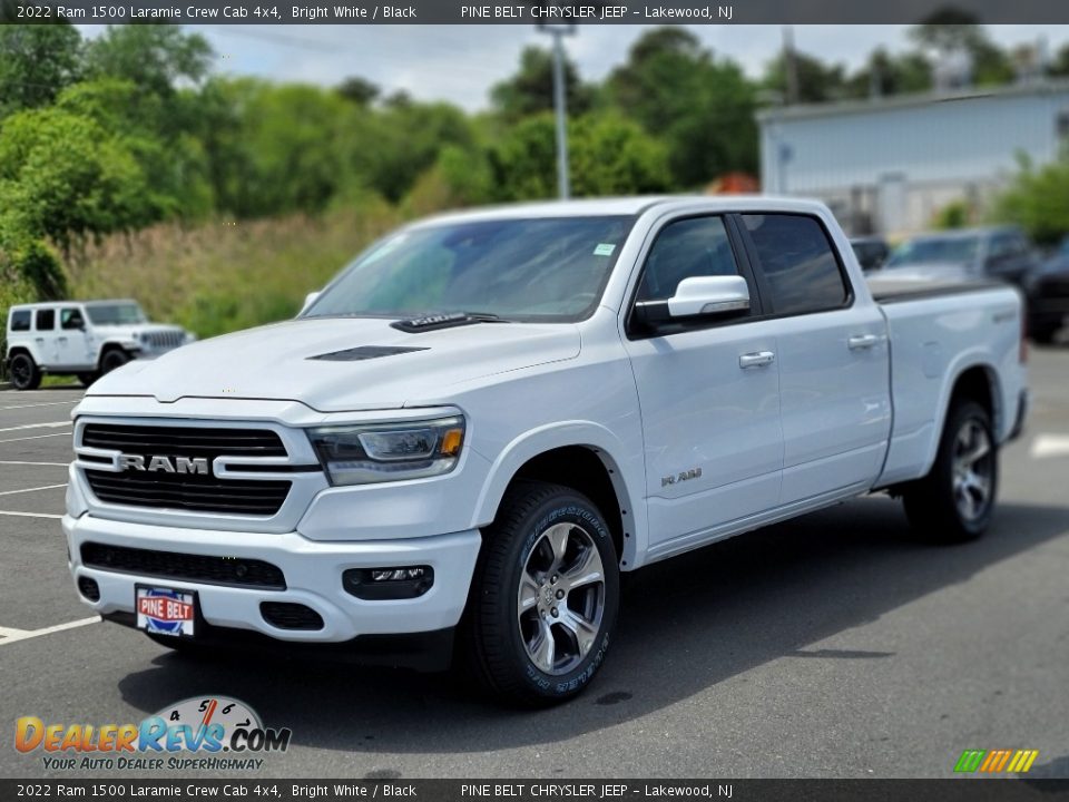 2022 Ram 1500 Laramie Crew Cab 4x4 Bright White / Black Photo #1