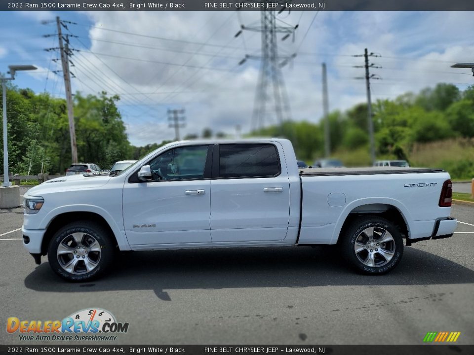 2022 Ram 1500 Laramie Crew Cab 4x4 Bright White / Black Photo #3