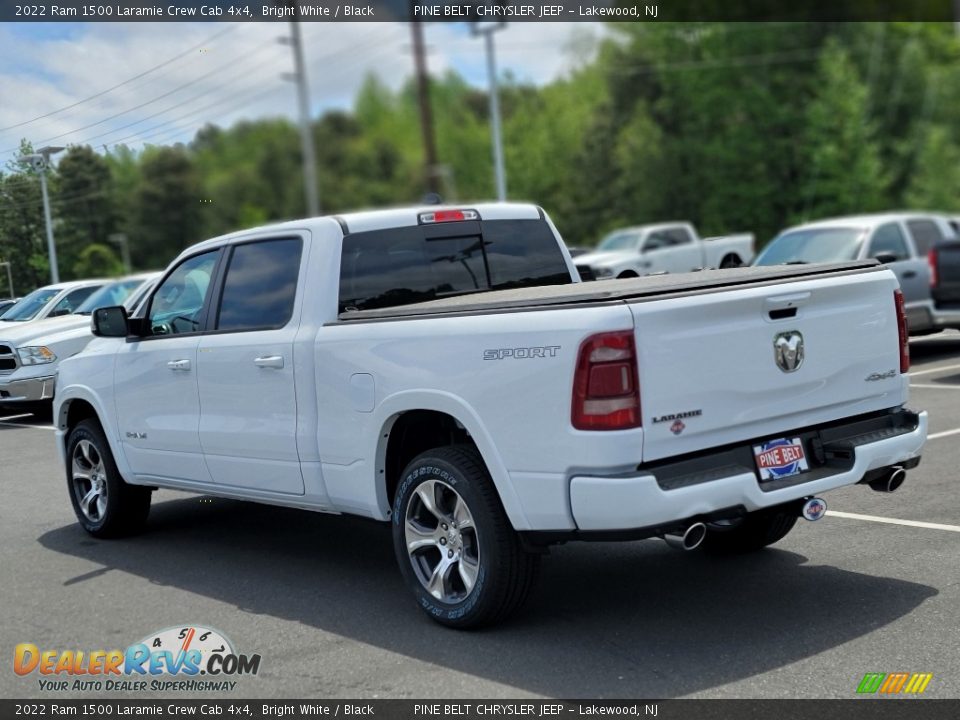 2022 Ram 1500 Laramie Crew Cab 4x4 Bright White / Black Photo #4