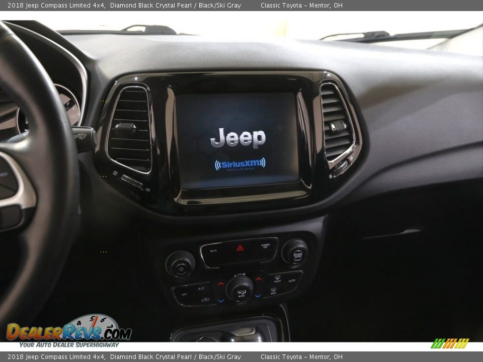 2018 Jeep Compass Limited 4x4 Diamond Black Crystal Pearl / Black/Ski Gray Photo #9