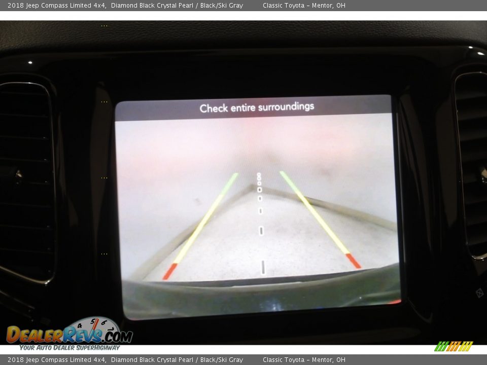 2018 Jeep Compass Limited 4x4 Diamond Black Crystal Pearl / Black/Ski Gray Photo #14