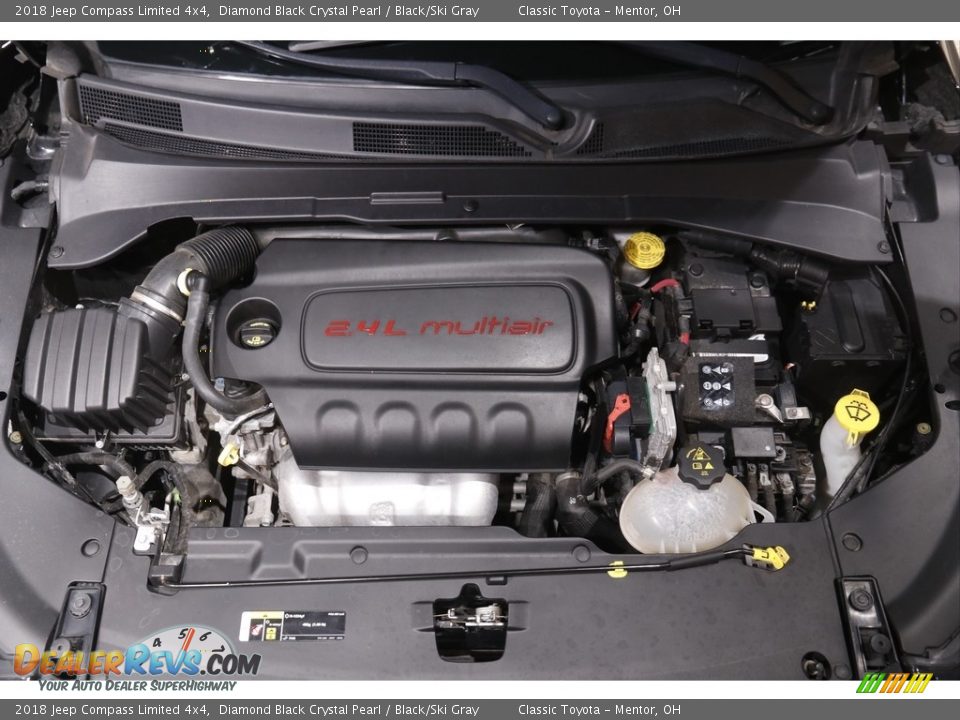 2018 Jeep Compass Limited 4x4 Diamond Black Crystal Pearl / Black/Ski Gray Photo #21