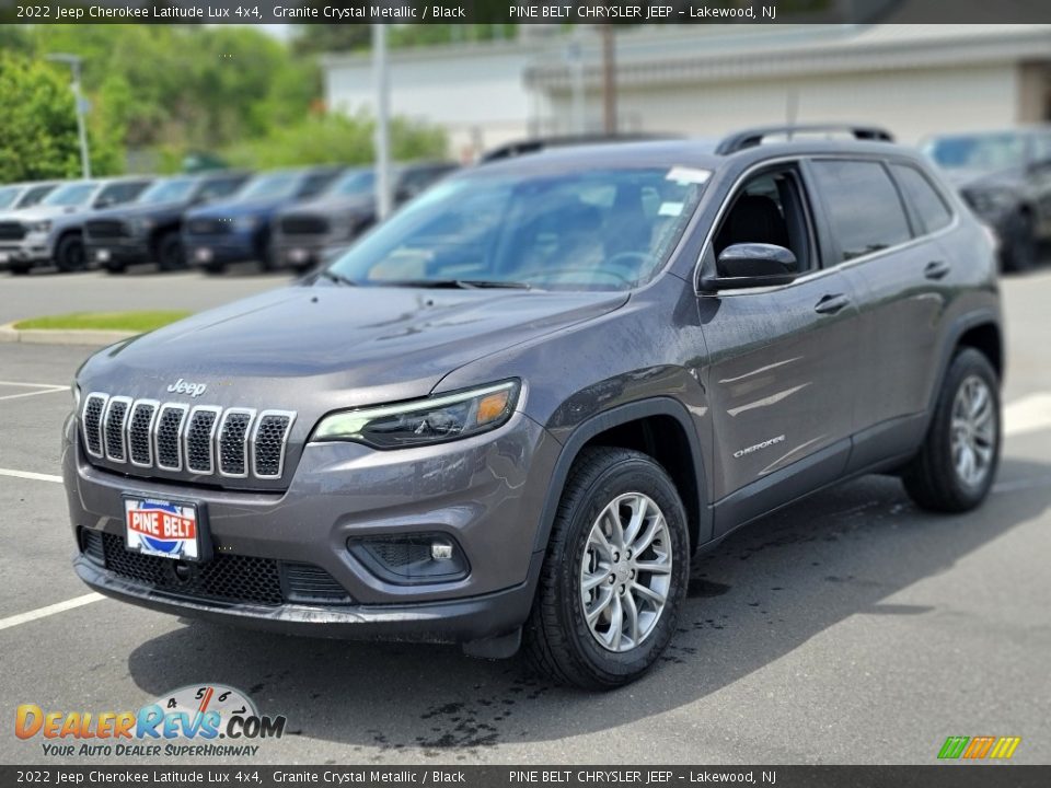 2022 Jeep Cherokee Latitude Lux 4x4 Granite Crystal Metallic / Black Photo #1