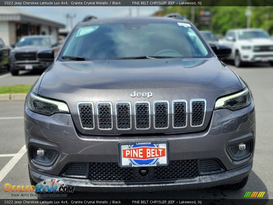 2022 Jeep Cherokee Latitude Lux 4x4 Granite Crystal Metallic / Black Photo #2