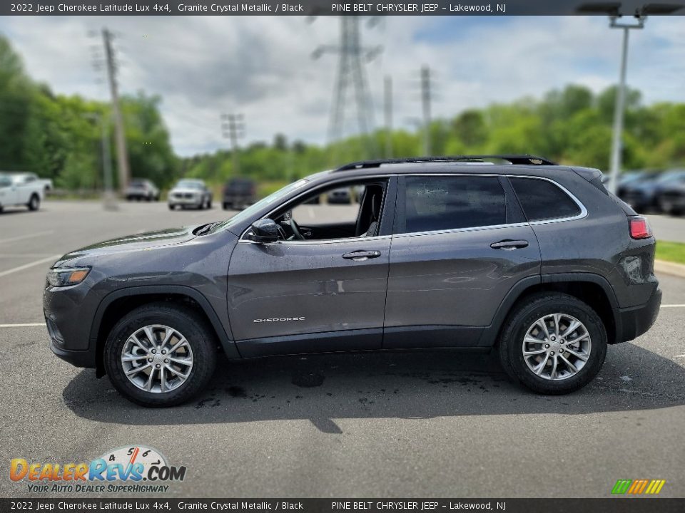 2022 Jeep Cherokee Latitude Lux 4x4 Granite Crystal Metallic / Black Photo #3