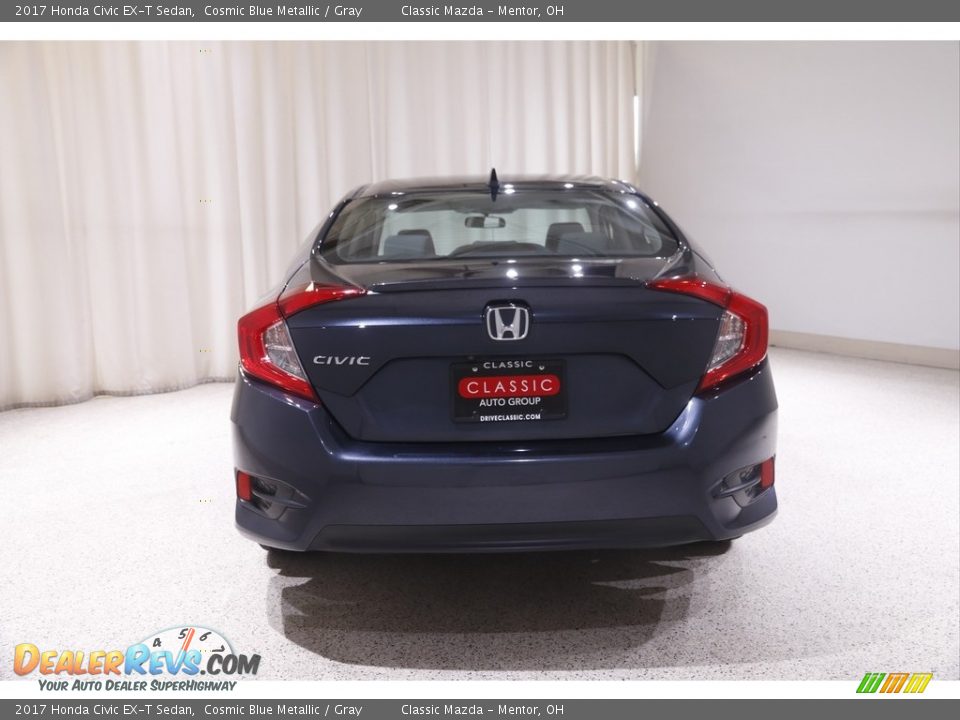 2017 Honda Civic EX-T Sedan Cosmic Blue Metallic / Gray Photo #18