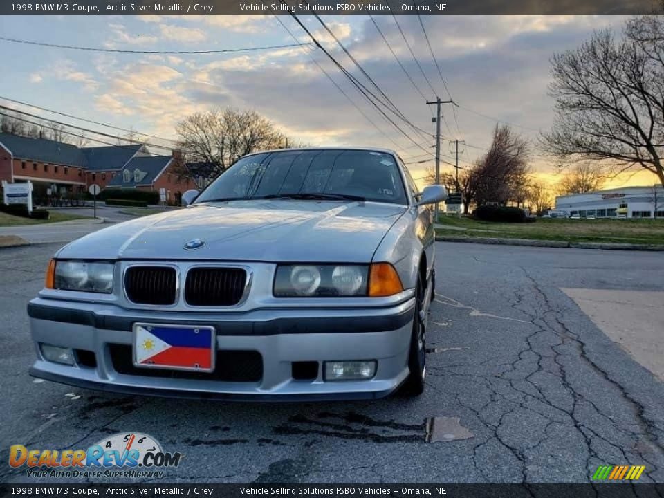 1998 BMW M3 Coupe Arctic Silver Metallic / Grey Photo #1