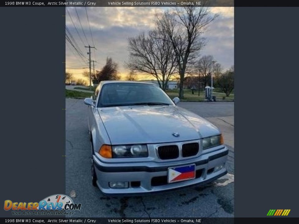 1998 BMW M3 Coupe Arctic Silver Metallic / Grey Photo #3