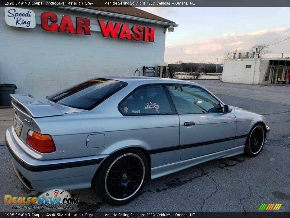 1998 BMW M3 Coupe Arctic Silver Metallic / Grey Photo #4