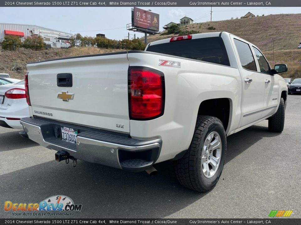 2014 Chevrolet Silverado 1500 LTZ Z71 Crew Cab 4x4 White Diamond Tricoat / Cocoa/Dune Photo #5