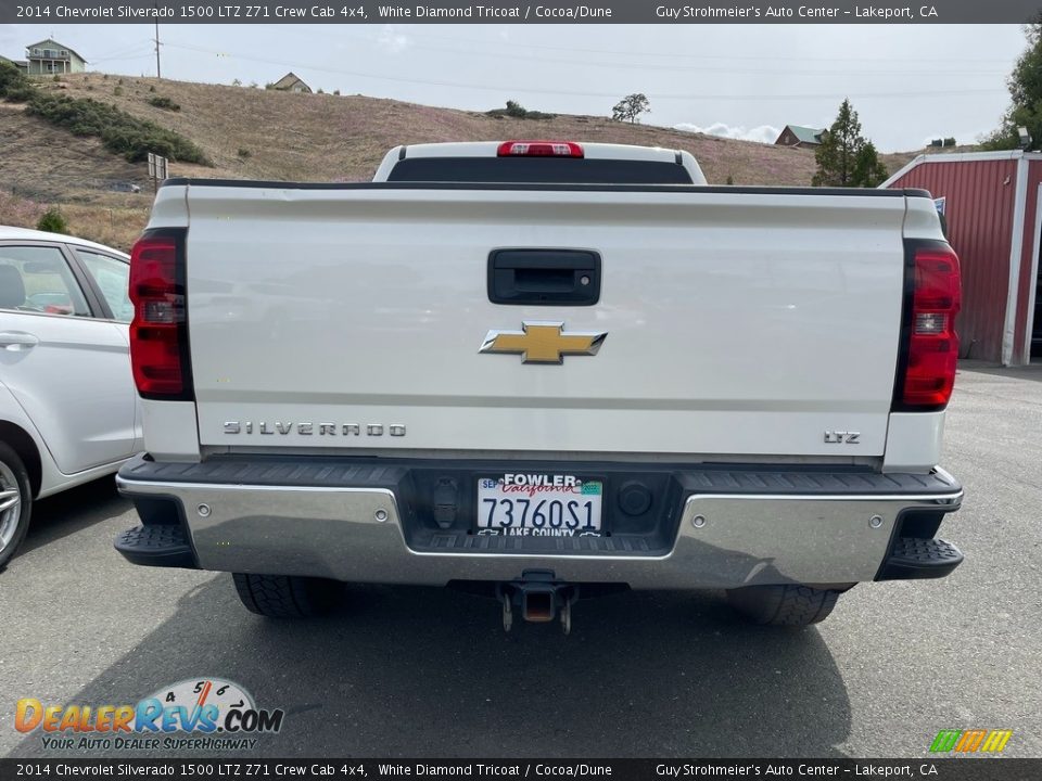 2014 Chevrolet Silverado 1500 LTZ Z71 Crew Cab 4x4 White Diamond Tricoat / Cocoa/Dune Photo #6