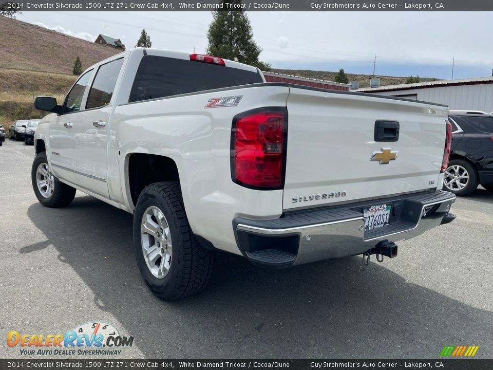 2014 Chevrolet Silverado 1500 LTZ Z71 Crew Cab 4x4 White Diamond Tricoat / Cocoa/Dune Photo #7