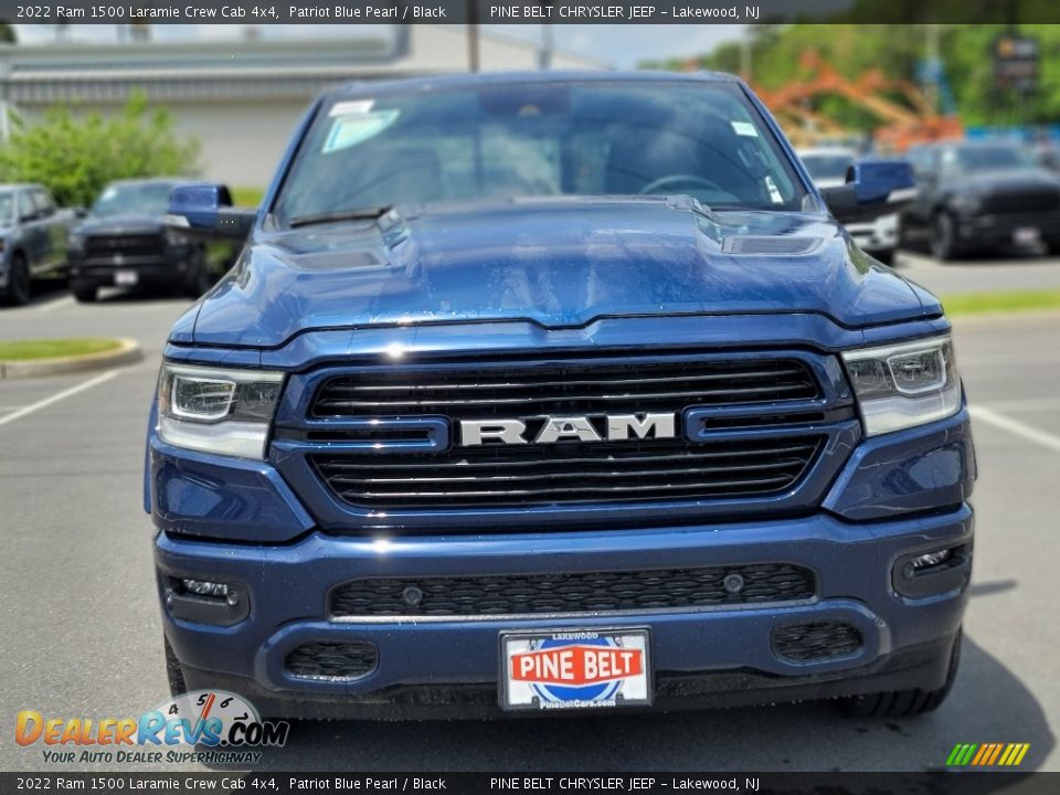2022 Ram 1500 Laramie Crew Cab 4x4 Patriot Blue Pearl / Black Photo #2