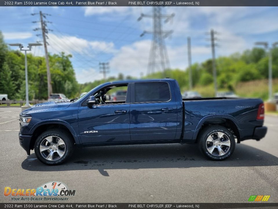 Patriot Blue Pearl 2022 Ram 1500 Laramie Crew Cab 4x4 Photo #3