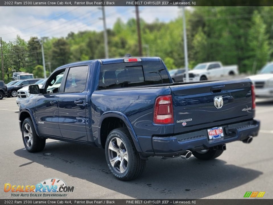 2022 Ram 1500 Laramie Crew Cab 4x4 Patriot Blue Pearl / Black Photo #4