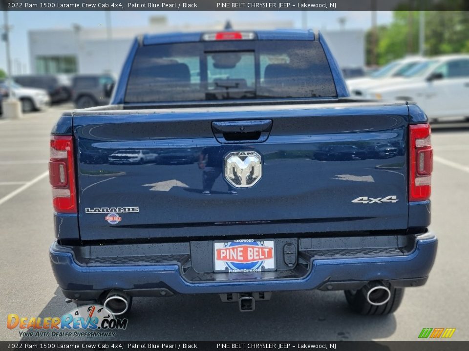 2022 Ram 1500 Laramie Crew Cab 4x4 Patriot Blue Pearl / Black Photo #5