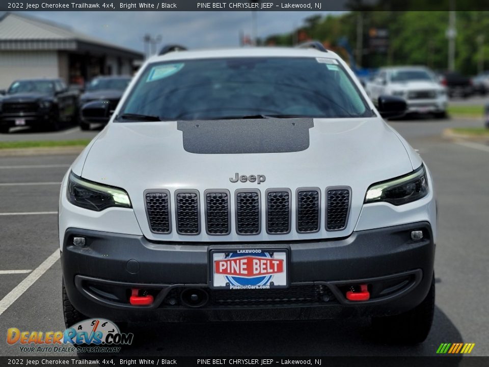 2022 Jeep Cherokee Trailhawk 4x4 Bright White / Black Photo #2