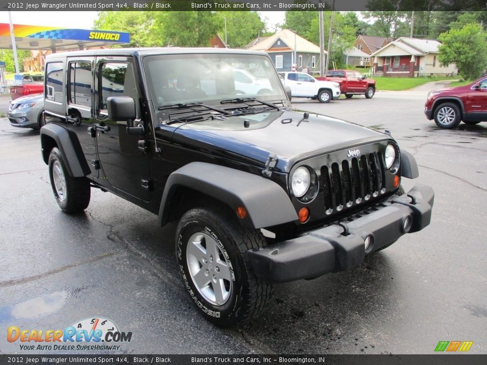 2012 Jeep Wrangler Unlimited Sport 4x4 Black / Black Photo #5