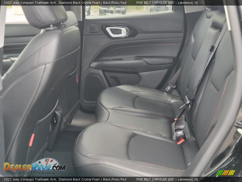 2022 Jeep Compass Trailhawk 4x4 Diamond Black Crystal Pearl / Black/Ruby Red Photo #7