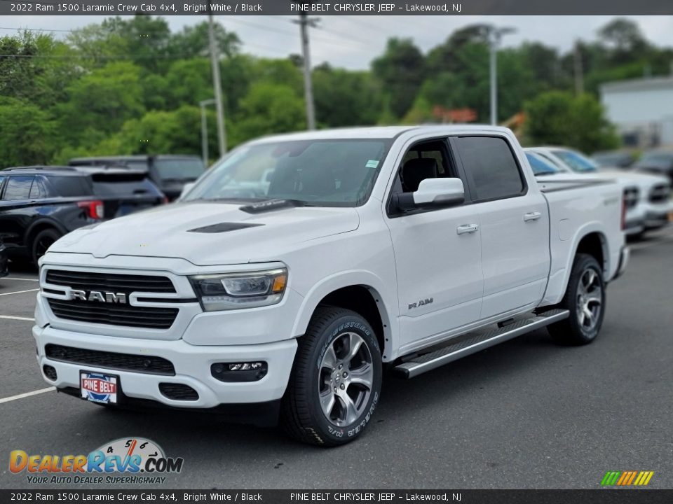 2022 Ram 1500 Laramie Crew Cab 4x4 Bright White / Black Photo #1