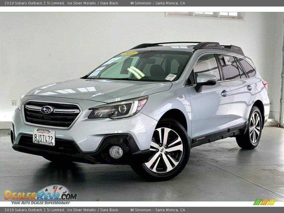 2019 Subaru Outback 2.5i Limited Ice Silver Metallic / Slate Black Photo #12