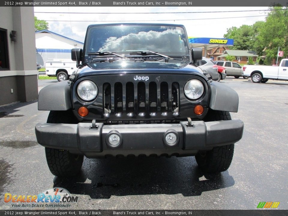 2012 Jeep Wrangler Unlimited Sport 4x4 Black / Black Photo #23