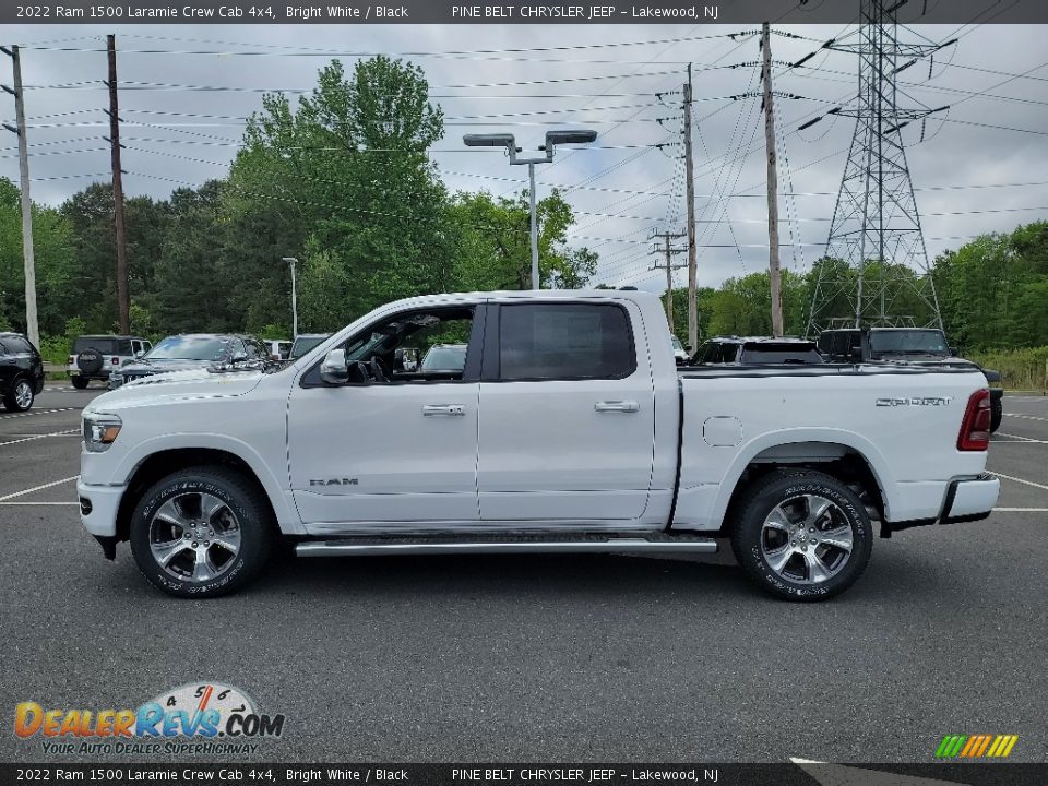 2022 Ram 1500 Laramie Crew Cab 4x4 Bright White / Black Photo #3