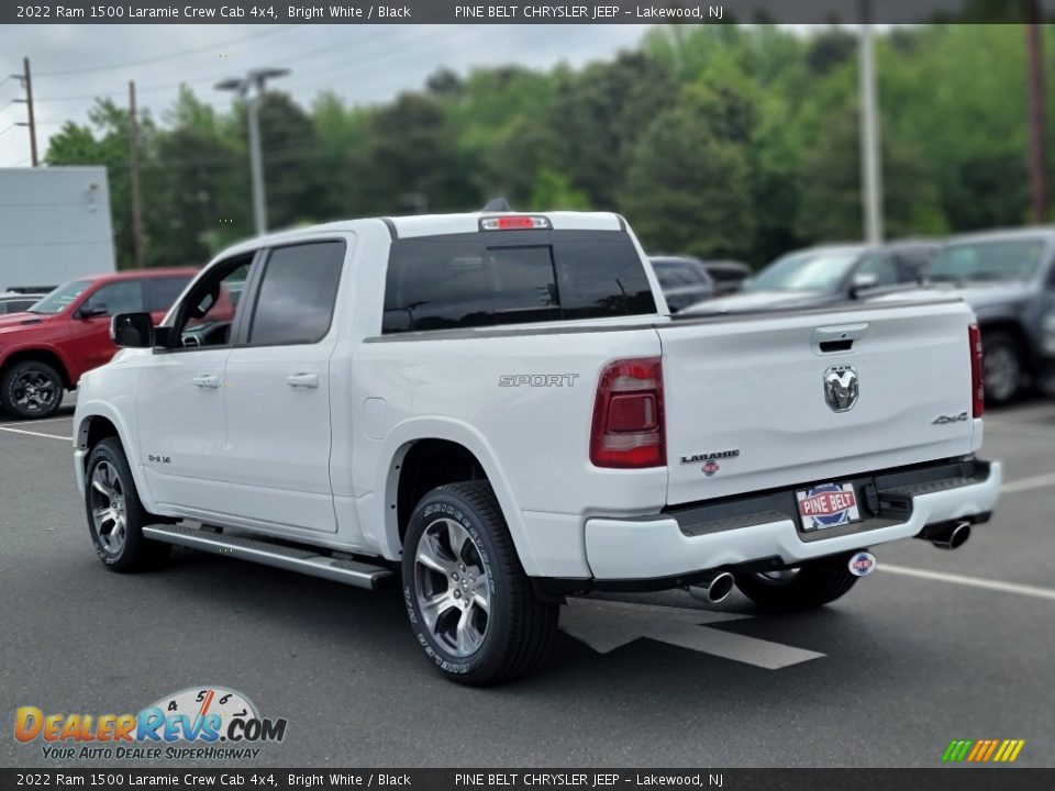 2022 Ram 1500 Laramie Crew Cab 4x4 Bright White / Black Photo #4