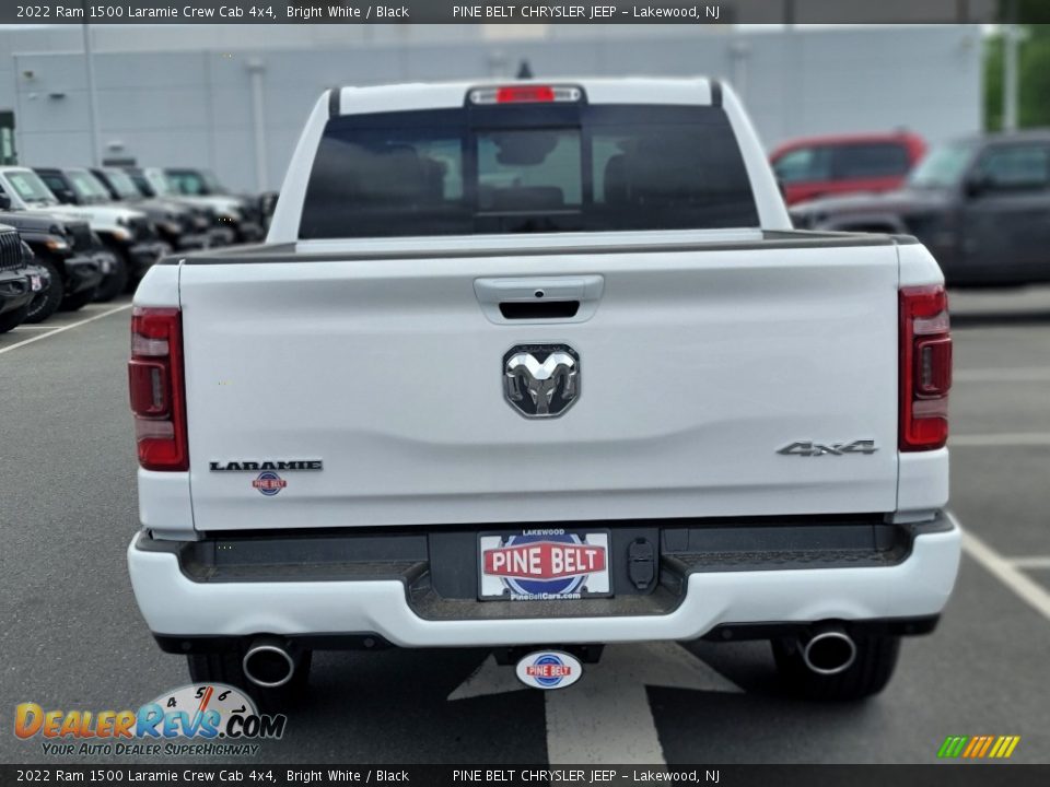 2022 Ram 1500 Laramie Crew Cab 4x4 Bright White / Black Photo #5