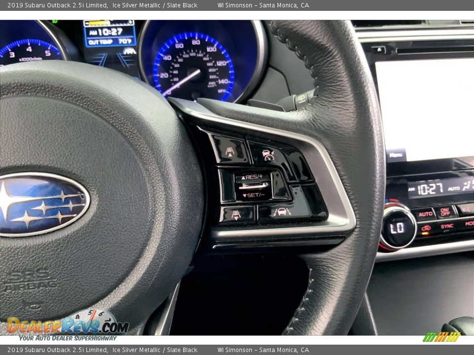 2019 Subaru Outback 2.5i Limited Ice Silver Metallic / Slate Black Photo #22