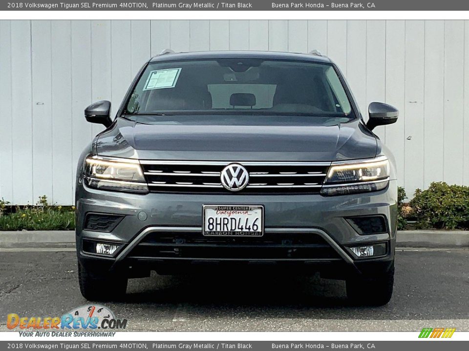 2018 Volkswagen Tiguan SEL Premium 4MOTION Platinum Gray Metallic / Titan Black Photo #4