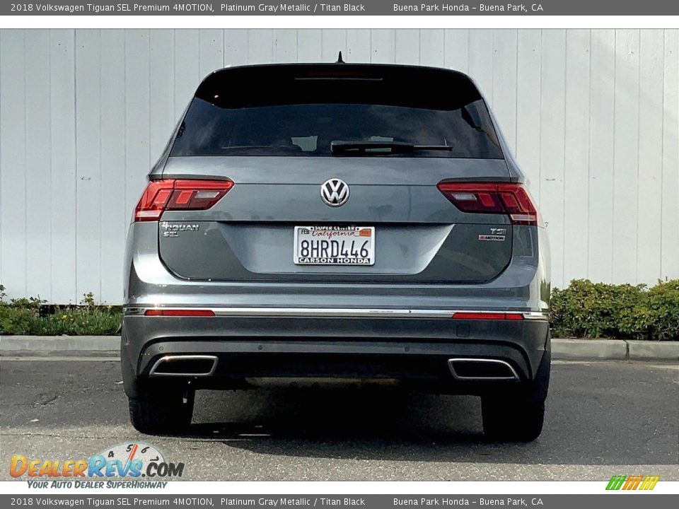 2018 Volkswagen Tiguan SEL Premium 4MOTION Platinum Gray Metallic / Titan Black Photo #5