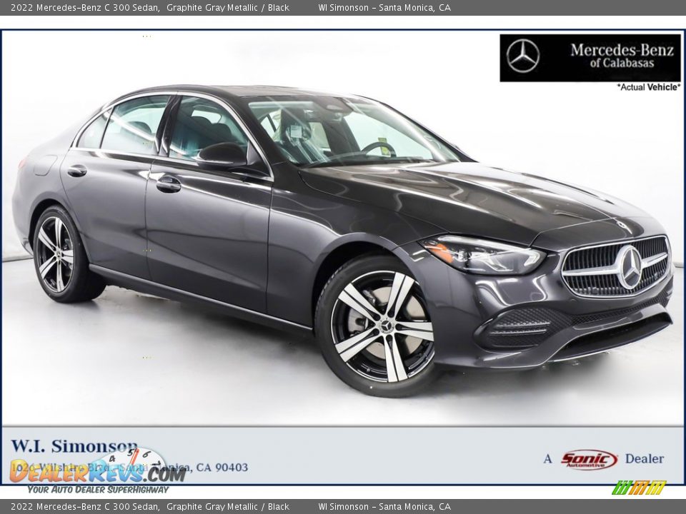 2022 Mercedes-Benz C 300 Sedan Graphite Gray Metallic / Black Photo #1