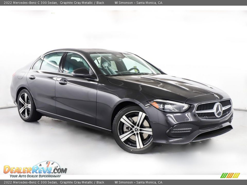 2022 Mercedes-Benz C 300 Sedan Graphite Gray Metallic / Black Photo #2