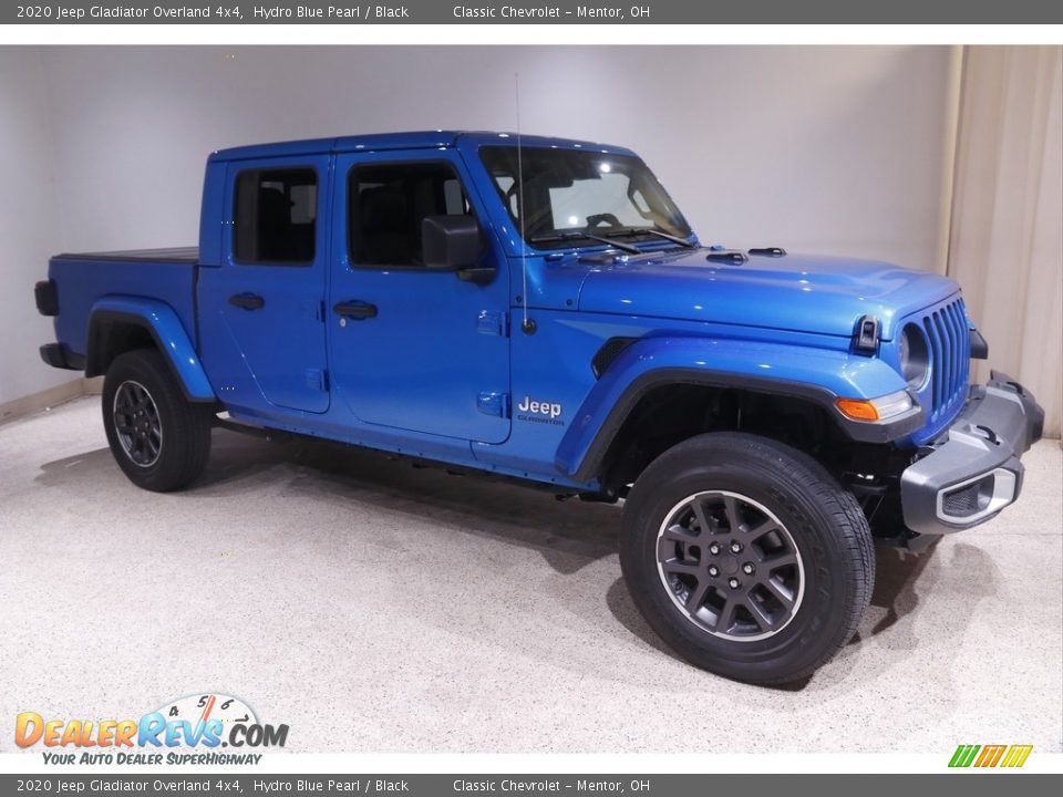 2020 Jeep Gladiator Overland 4x4 Hydro Blue Pearl / Black Photo #1