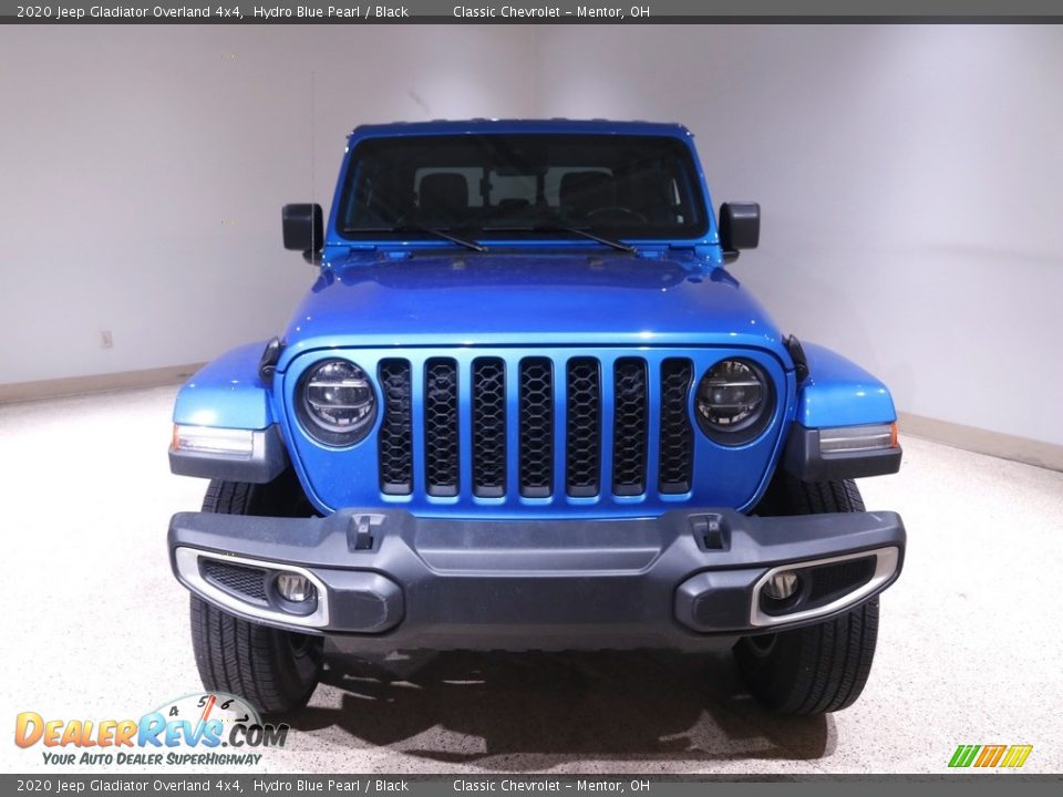 2020 Jeep Gladiator Overland 4x4 Hydro Blue Pearl / Black Photo #2