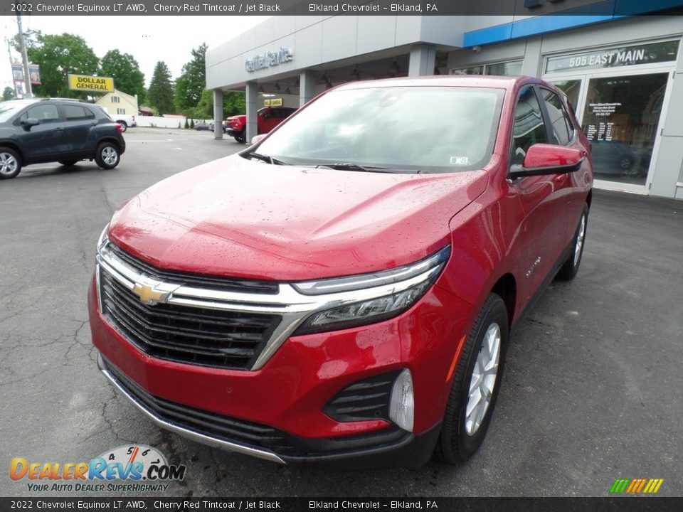 2022 Chevrolet Equinox LT AWD Cherry Red Tintcoat / Jet Black Photo #2