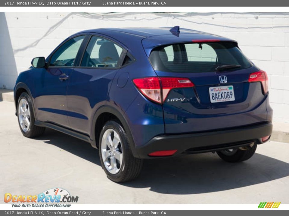 2017 Honda HR-V LX Deep Ocean Pearl / Gray Photo #2